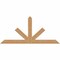 Ekena Millwork Saratoga Timber Gable Bracket, Western Red Cedar, 84"W x 38"H x 1 1/2"D x 5 1/2"F, 11/12 Pitch GBW084X38X0206SAR00SWR - alternate 1